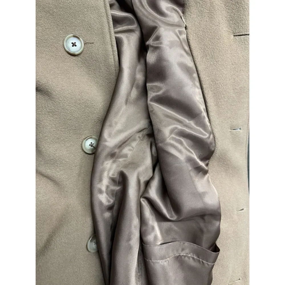 Bachrach wool & cashmere peacoat. Khaki. Men's. Sz XL